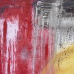 QUADRO ASTRATTO ROSSO Misure 45 x 130 cm